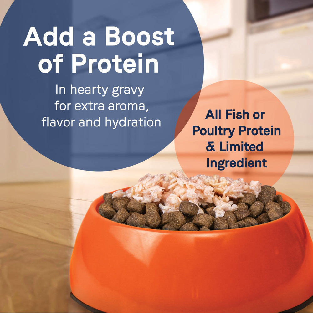 Canidae Pure Protein Toppers envase 3oz: presentación práctica para dueños.