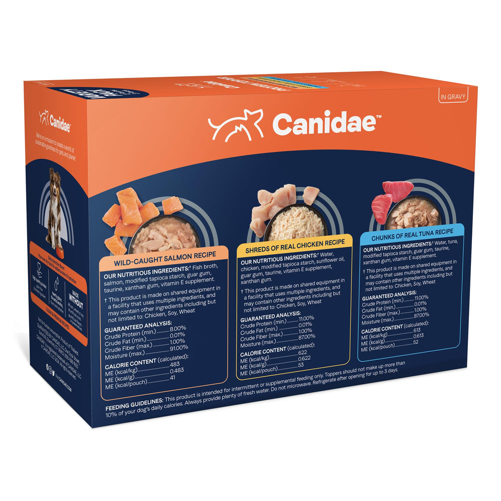 Canidae Pure Protein Toppers con pollo deshilachado: variedad diaria para perros.