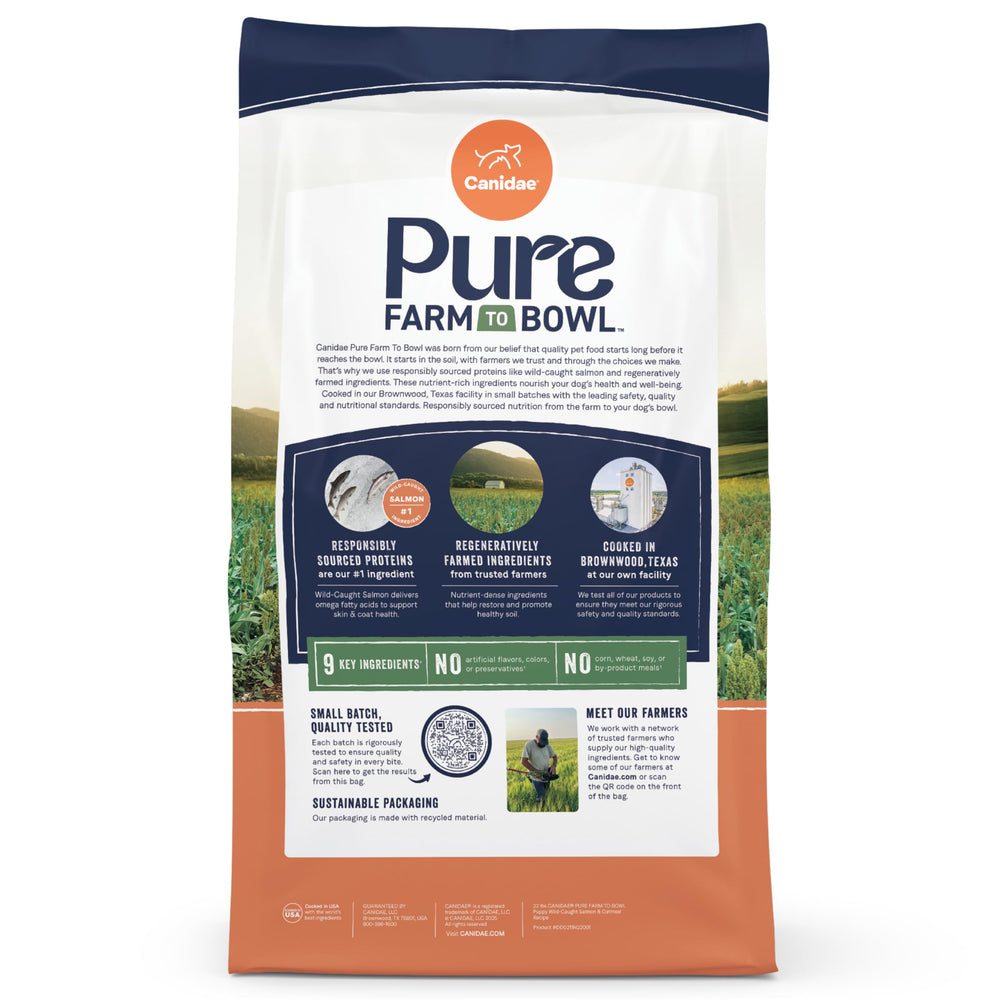 CANIDAE Pure sin rellenos artificiales para una nutrición clara.