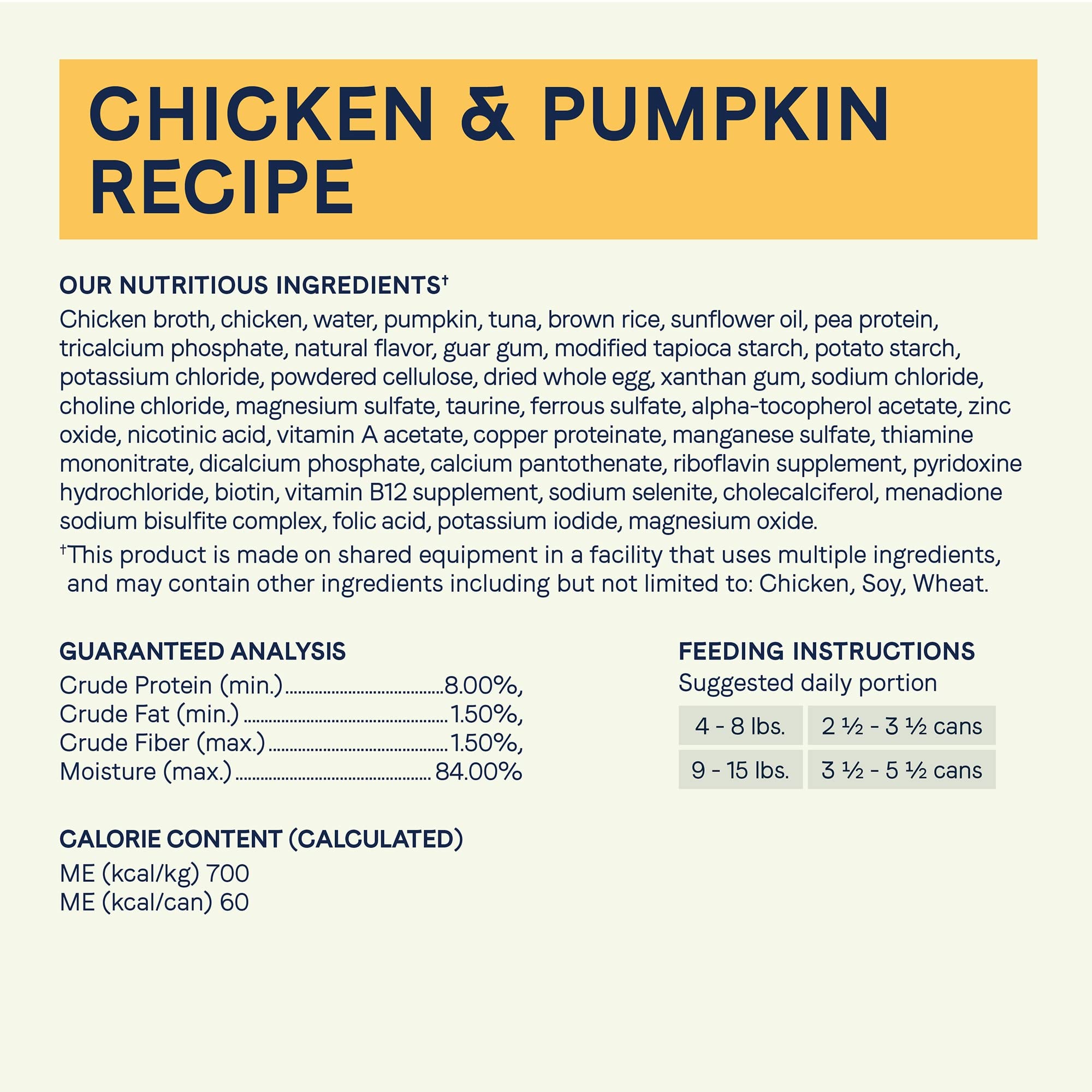 CANIDAE pollo-calabaza en salsa, proteína y vegetales para alimentación diaria.