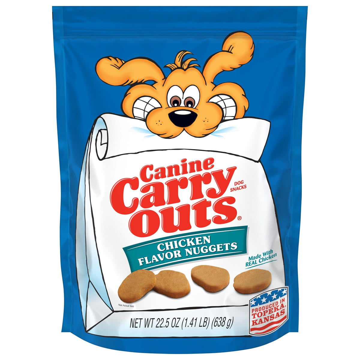 Canine Carry Outs nuggets de pollo real para recompensa sabrosa y masticable