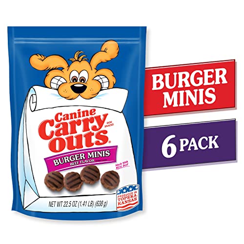 Canine Carry Outs mini hamburguesa textura blanda ideal para masticar con calma