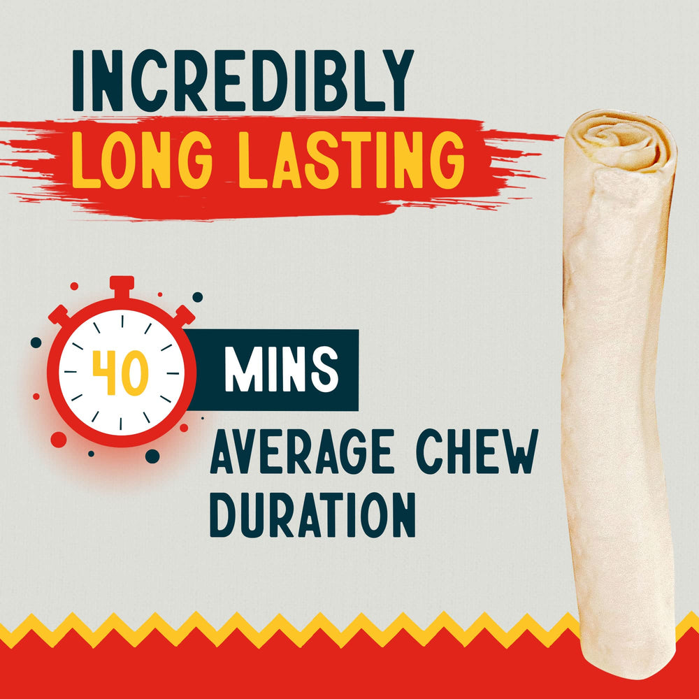 Canine Chews: cuidado dental suave con hueso crudo para higiene bucal.