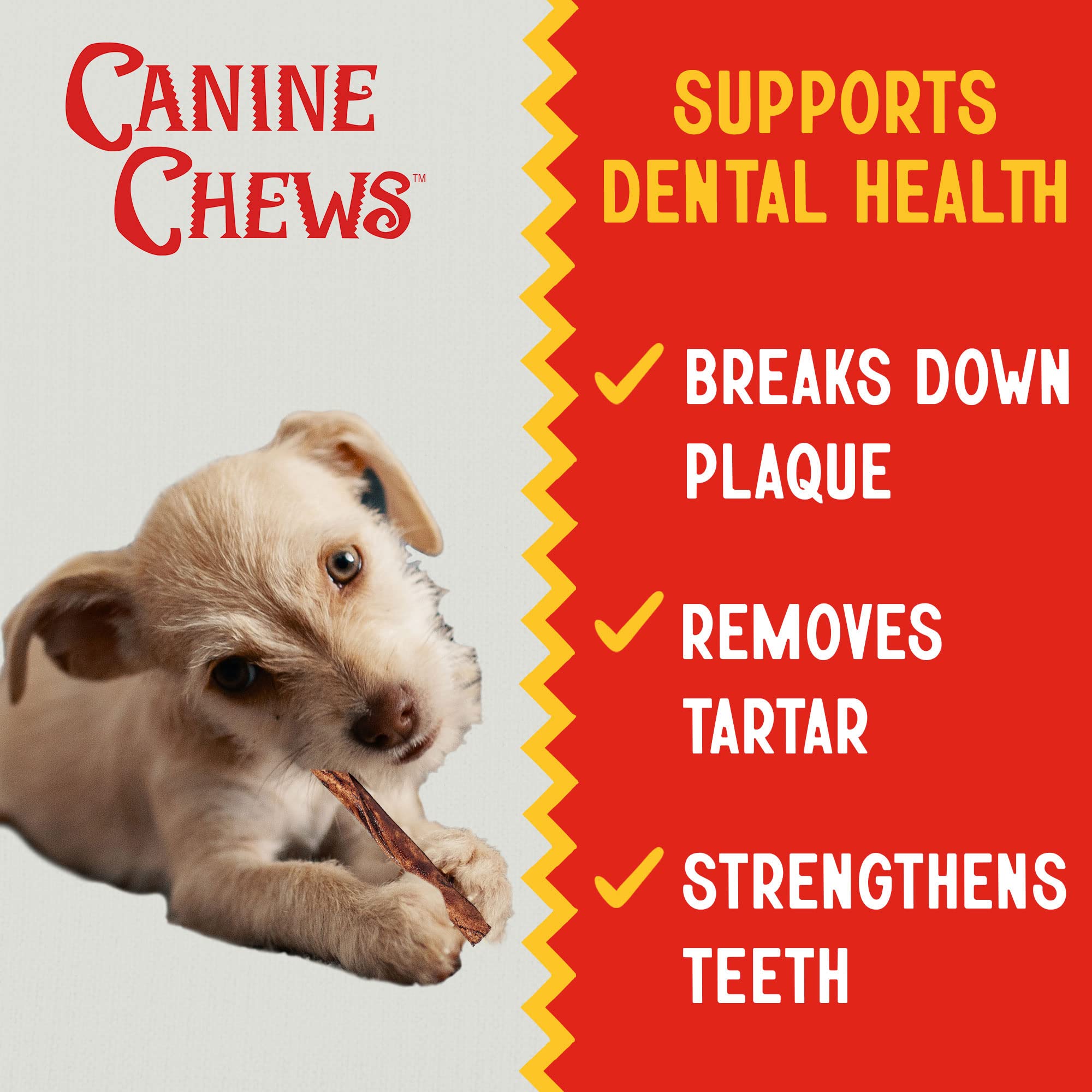 Canine Chews ayuda a la limpieza dental durante la masticación