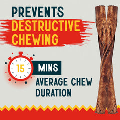 Canine Chews rawhide bovino con sabor intenso para perros pequeños