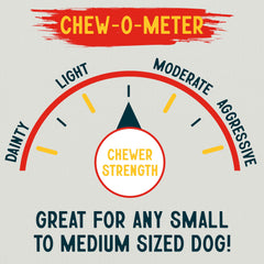 Canine Chews twists en uso diario para entretenimiento seguro