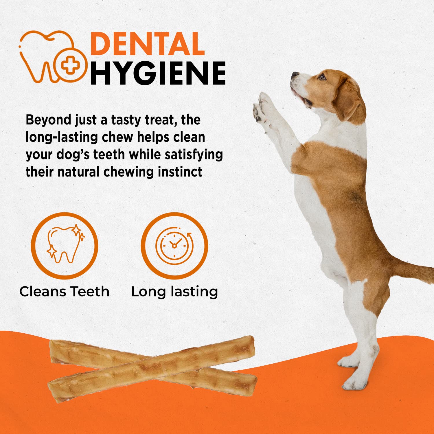 Receta sin gluten de Canine Naturals Chicken Recipe Chew para mascotas.