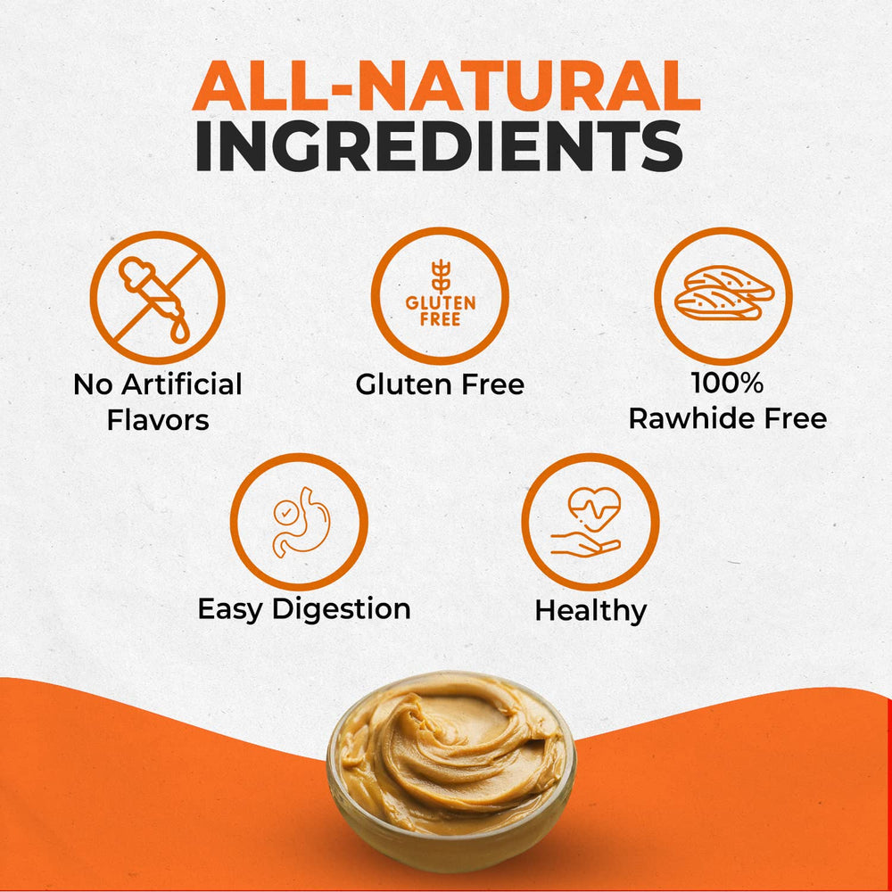 Masticación dental con Canine Naturals para limpieza dental