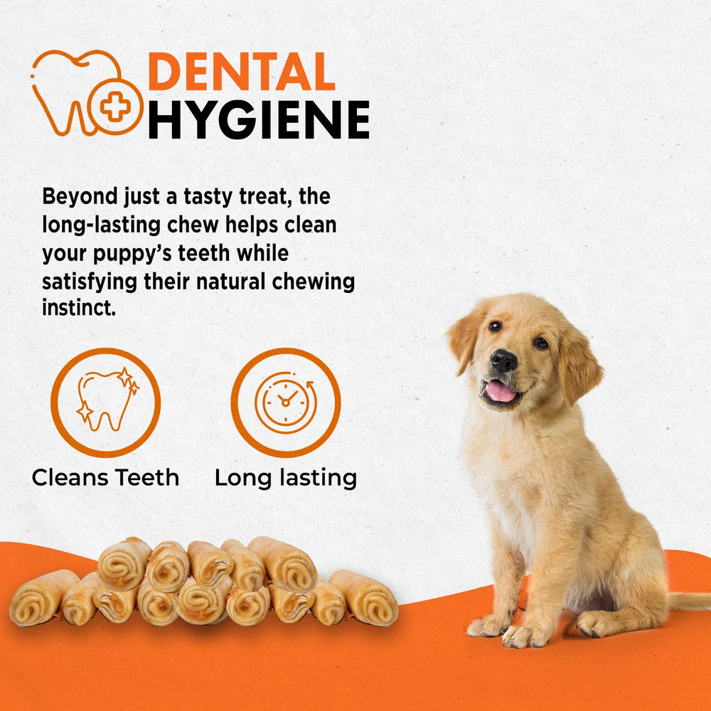 Canine Naturals: pollo de EE. UU. como ingrediente principal en rollos para cachorros.
