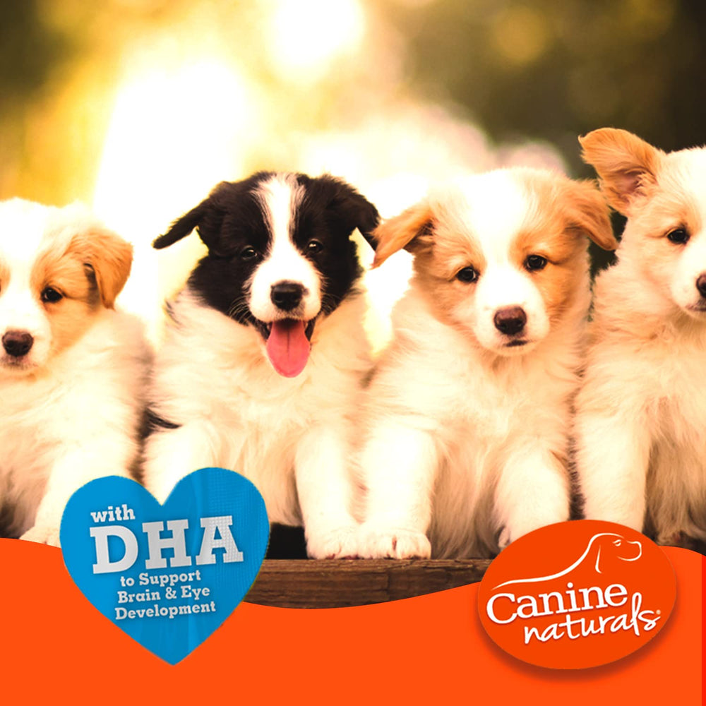 Canine Naturals Puppy, higiene dental al morder para dientes y encías sanos.