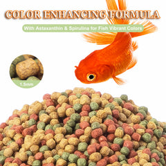 Capuca Goldfish dieta equilibrada ayuda al crecimiento saludable de los peces