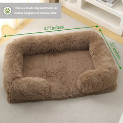 CareCooo cama perro esponjosa rectangular: superficie suave para dormir cálido.