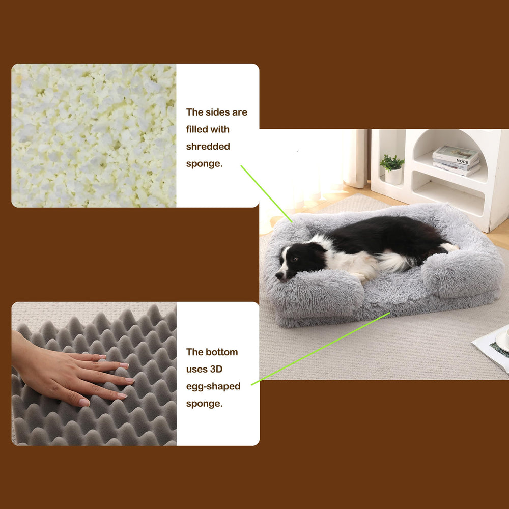 CareCooo cama XXL con bordes cuatro lados para contención segura.