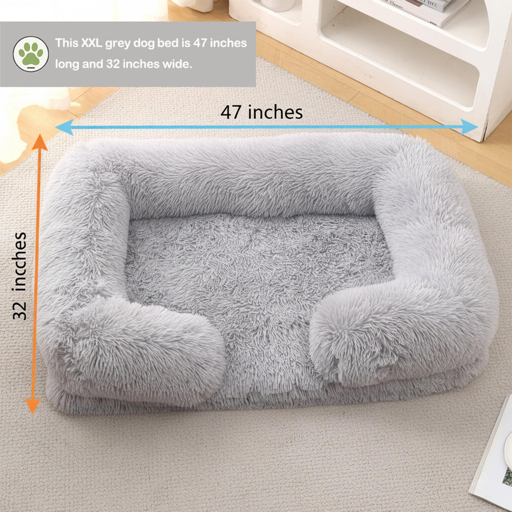 CareCooo cama XXL con forro impermeable lavable para limpieza fácil.