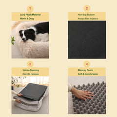 Funda impermeable lavable de CareCooo protege la cama de perro.