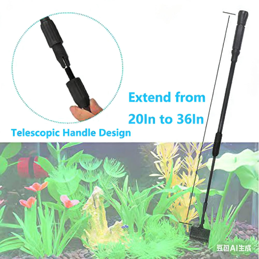 Carefree Fish 6IN1 mango telescópico, alcance de 20-36 pulgadas