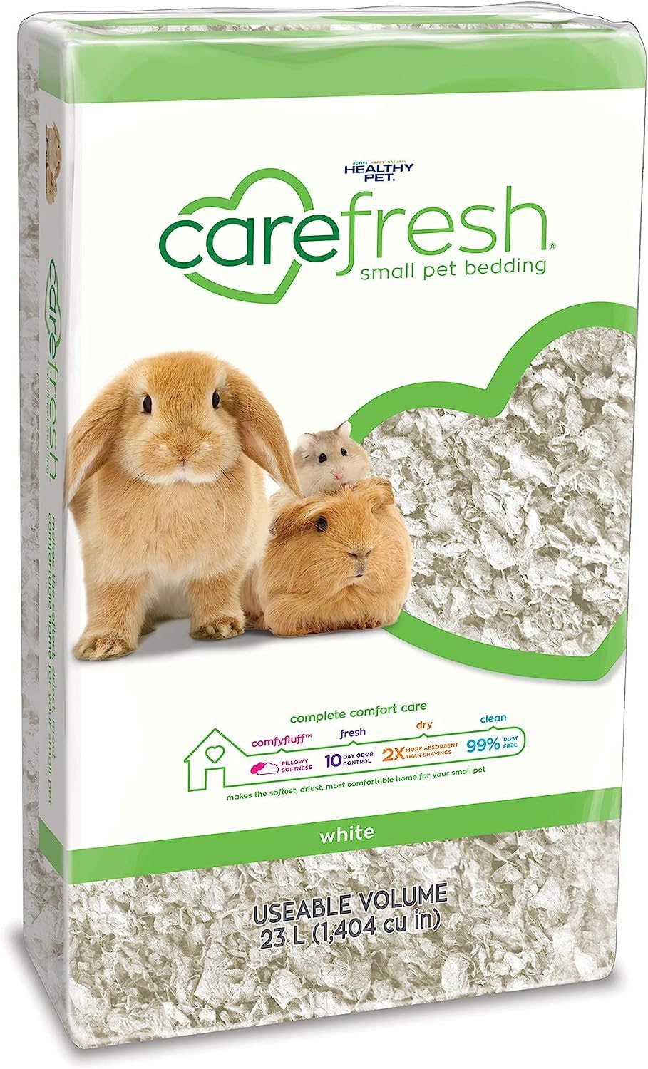 Carefresh cama-pet-blanco-natural: refugio suave para mascotas pequeñas.