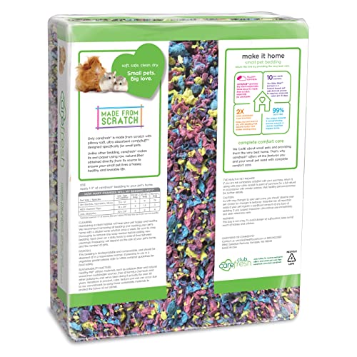 Carefresh Confetti muestra textura suave de papel natural para confort diario.