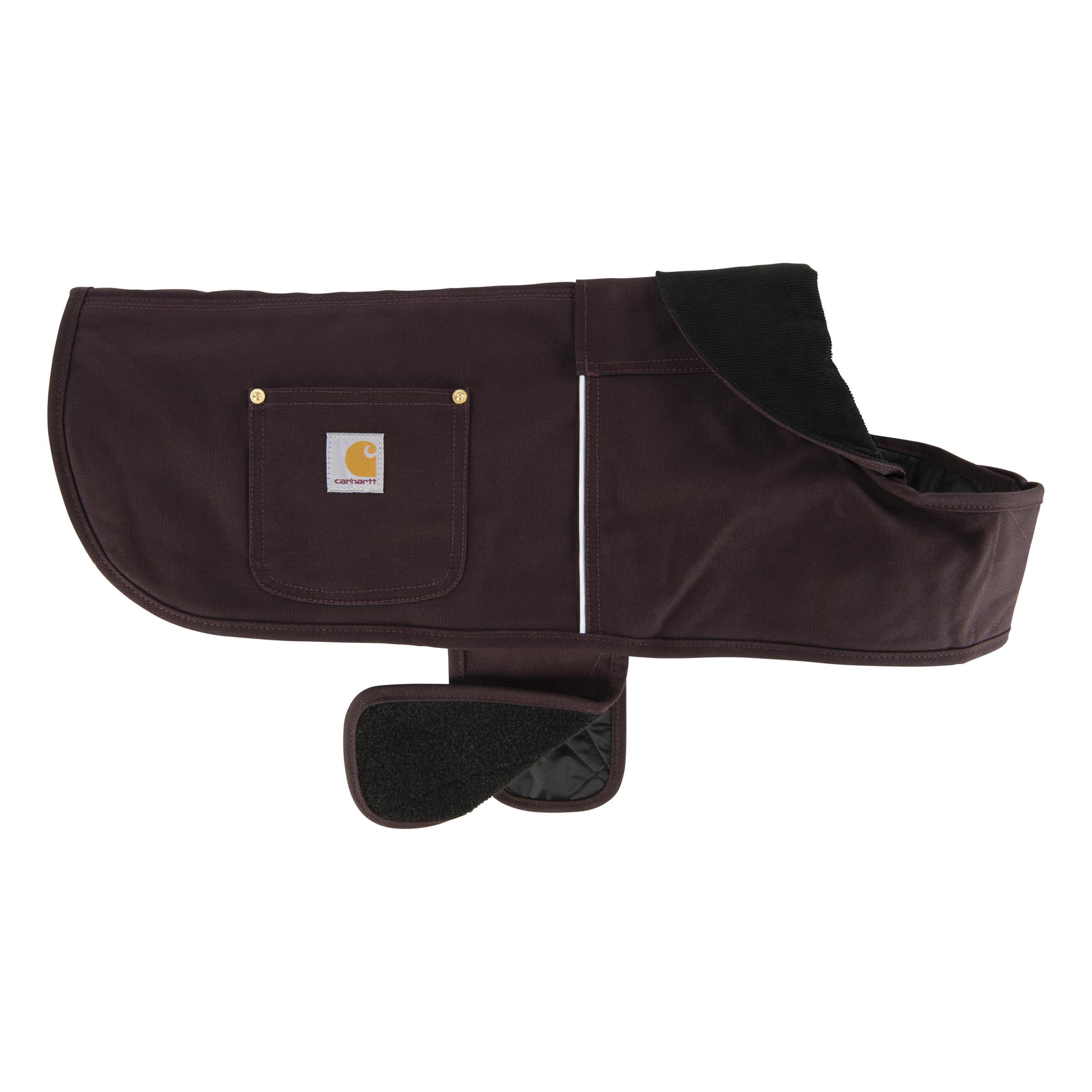 Carhartt abrigo para perro, exterior de lona firme, protege contra lluvia y viento.