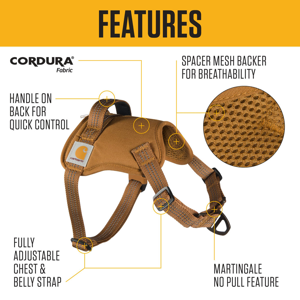 Arnés Carhartt reflectivo para mayor visibilidad en rutas de poca luz.
