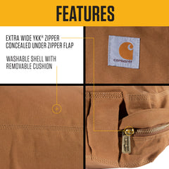 Carhartt cama para perros, tapizado sherpa suave, confort cálido para siestas.
