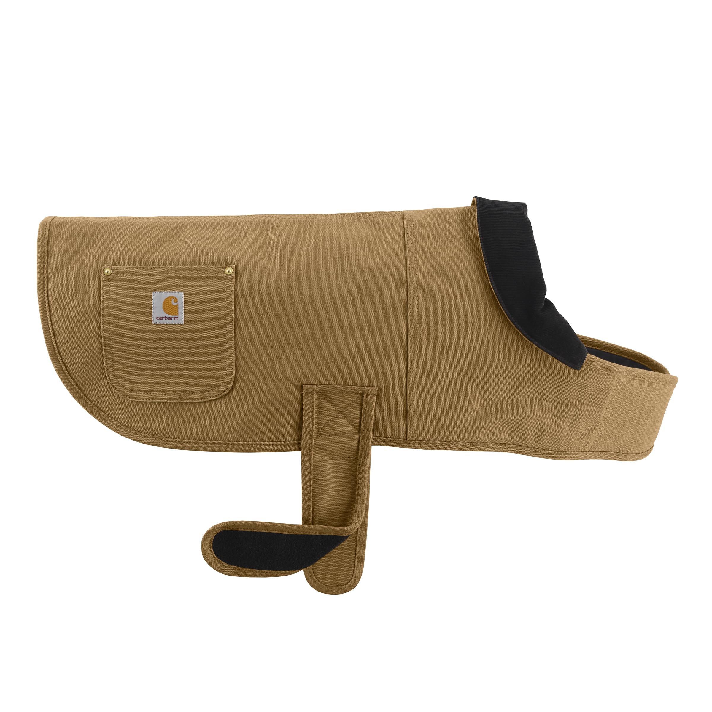 Chaqueta para perro Carhartt: exterior resistente de lona para climas fríos.