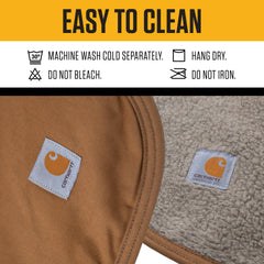 Carhartt cobertor con bordes reforzados, mantiene forma y durabilidad con uso rudo.