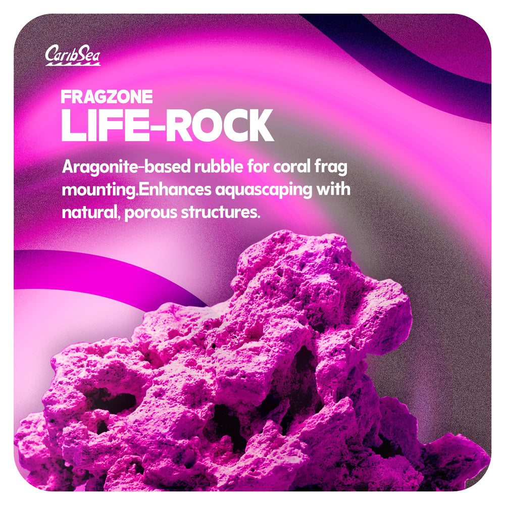 CaribSea Frag Zone: superficie natural para frag de corales y crecimiento