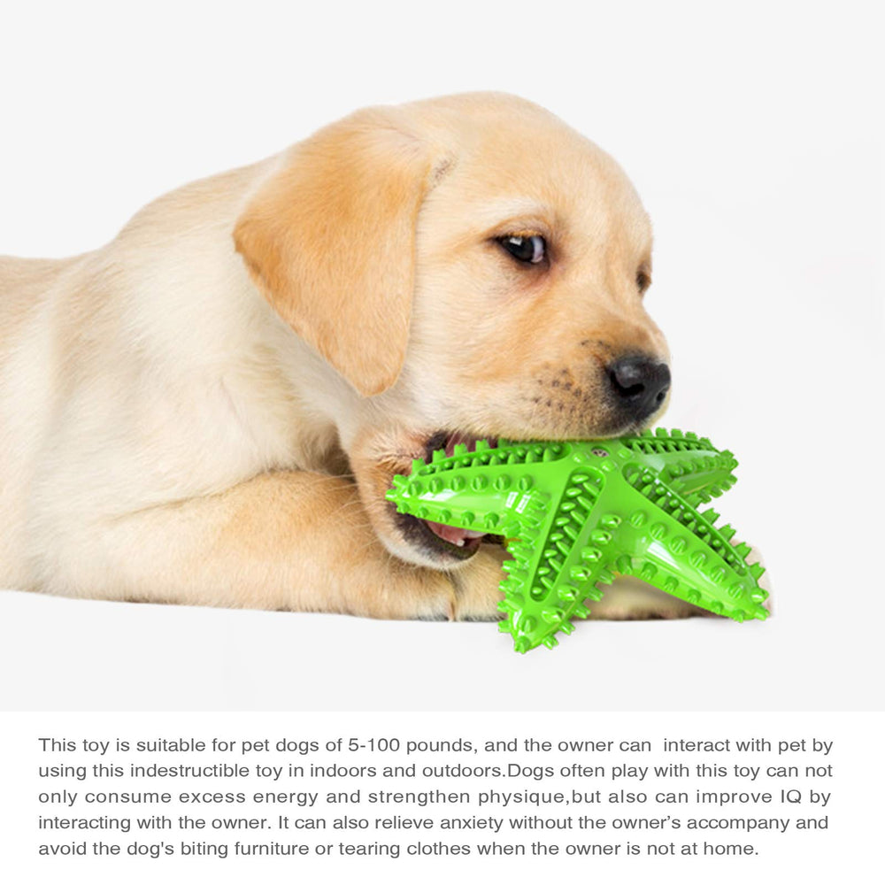 Carllg juguete para perros grandes estrella de mar: material TPR resistente.