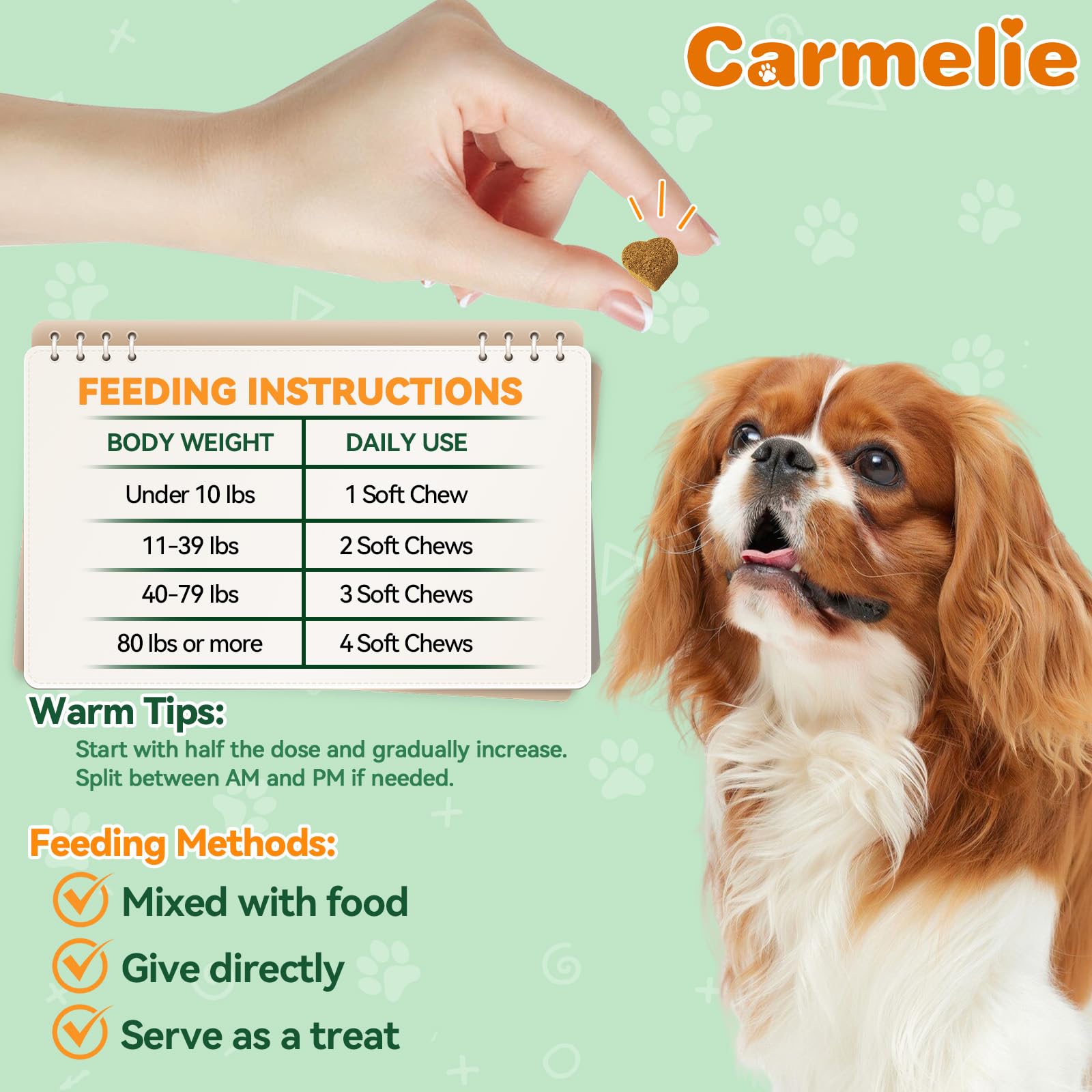 Carmelie aceite de coco y omega-3 para nutrición interna.