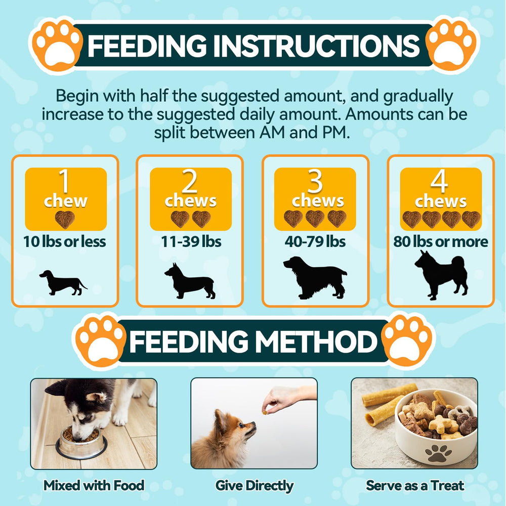 Prebióticos inulina y FOS en Carmelie Probióticos para perros, refuerzo inmune.