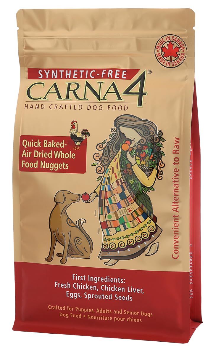 CARNA4 alimento para perro seco de pollo, mostrado en bolsa, ideal para alimentación diaria.