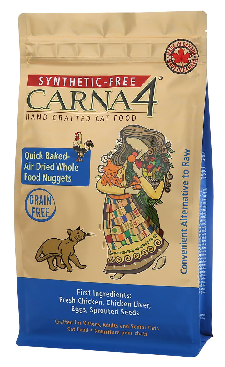 CARNA4 comida para gatos pollo seca al aire, proteína completa y digestión equilibrada