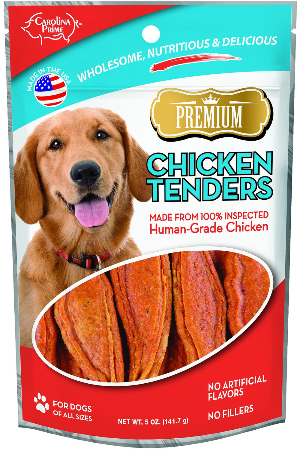 Carolina Prime Pet 40221 palitos de pollo para perros, recompensa sabrosa.