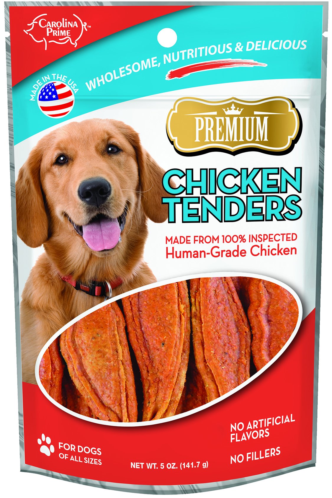 Carolina Prime Pet 40221 palitos de pollo para perros, recompensa sabrosa.
