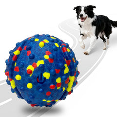 CAROZEN bola interactiva para perro en carga, diversión continua.