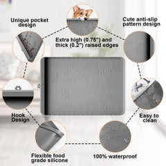 Carry360 Tamaño 28x20, ideal para perros medianos y gatos, cuencos estables.