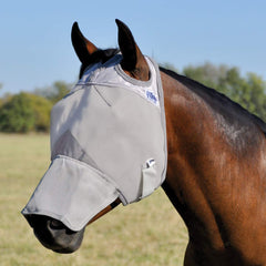 Cashel Crusader, protección ocular antimoscas, visión sin obstrucciones para caballos activos.
