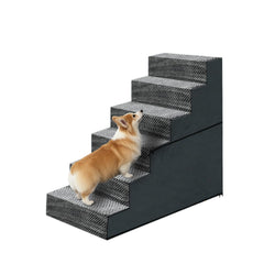 Casusv escaleras para perros de 28 pulgadas, 6 pasos, ayudan a subir a camas altas sin esfuerzo