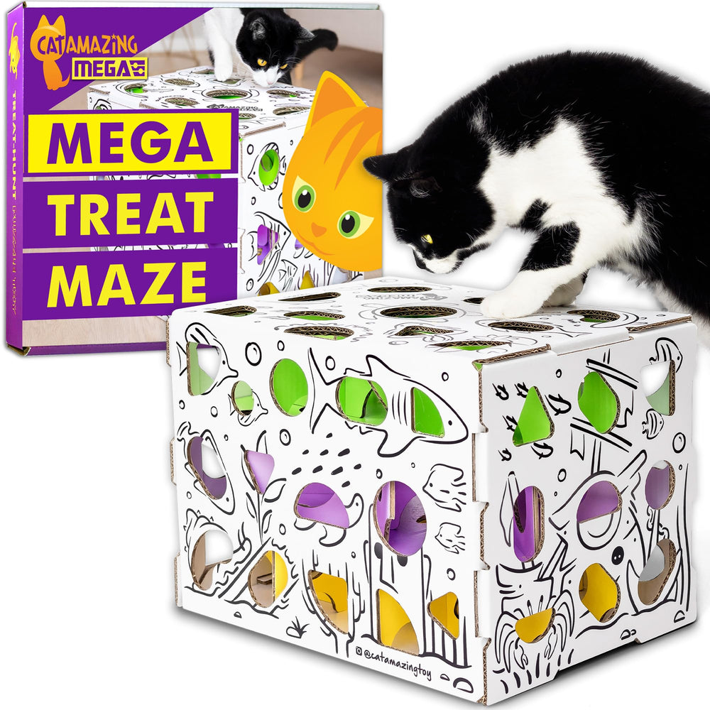 Cat Amazing MEGA: caja puzzle para premios que estimula la curiosidad felina