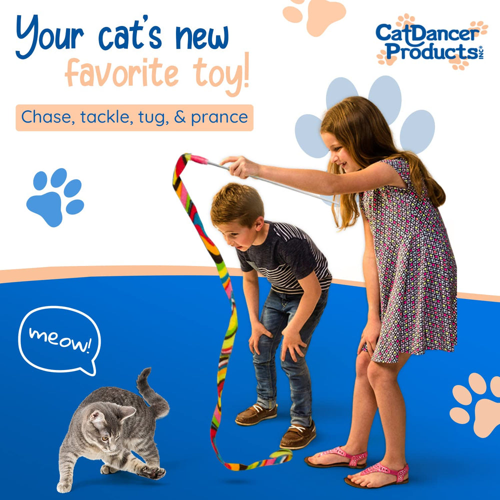 Cat Dancer Charmer, diseño de tela vibrante para atrapar la atención de tu gato