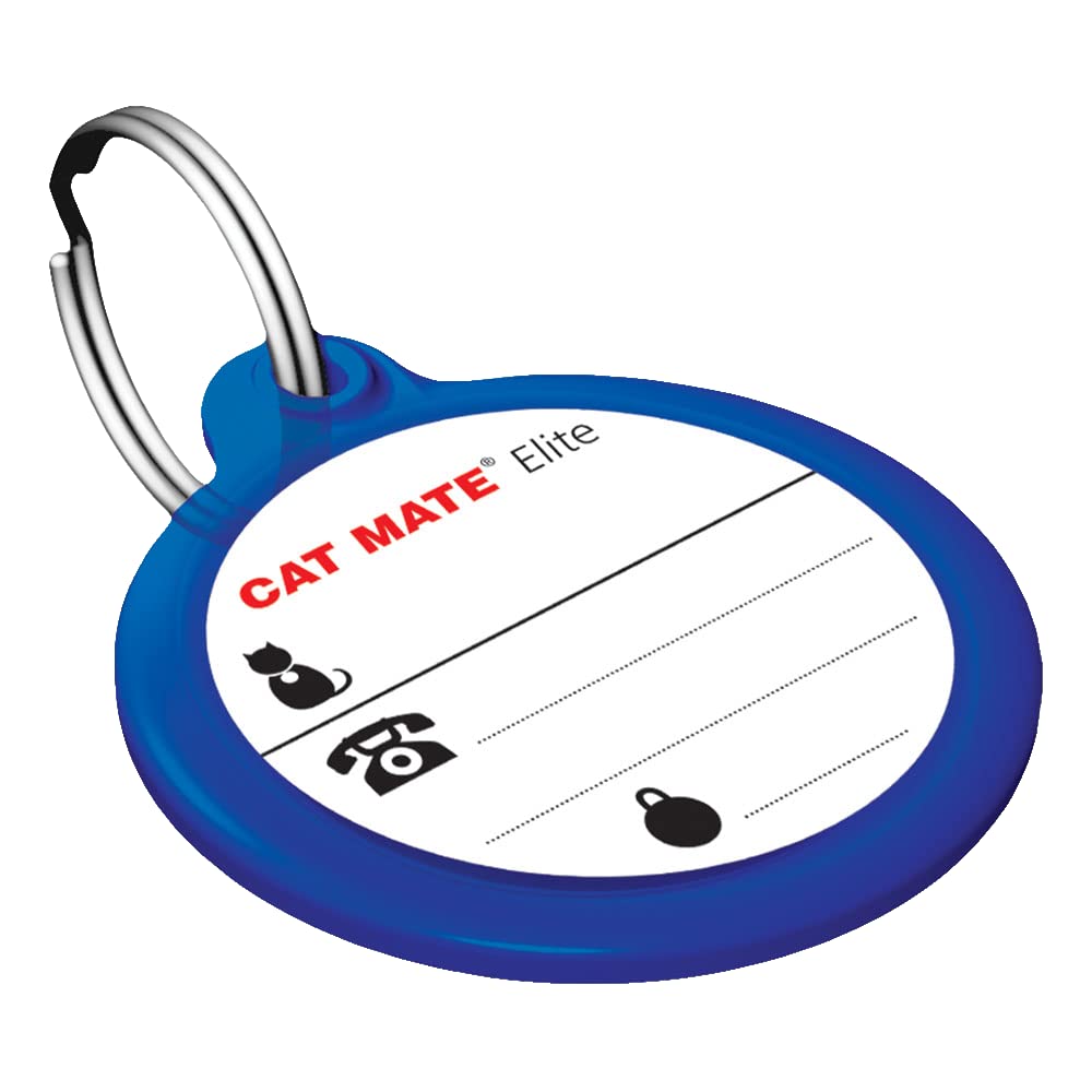 Cat Mate disco ID para collar 310, vista frontal, identidad sin microchip.