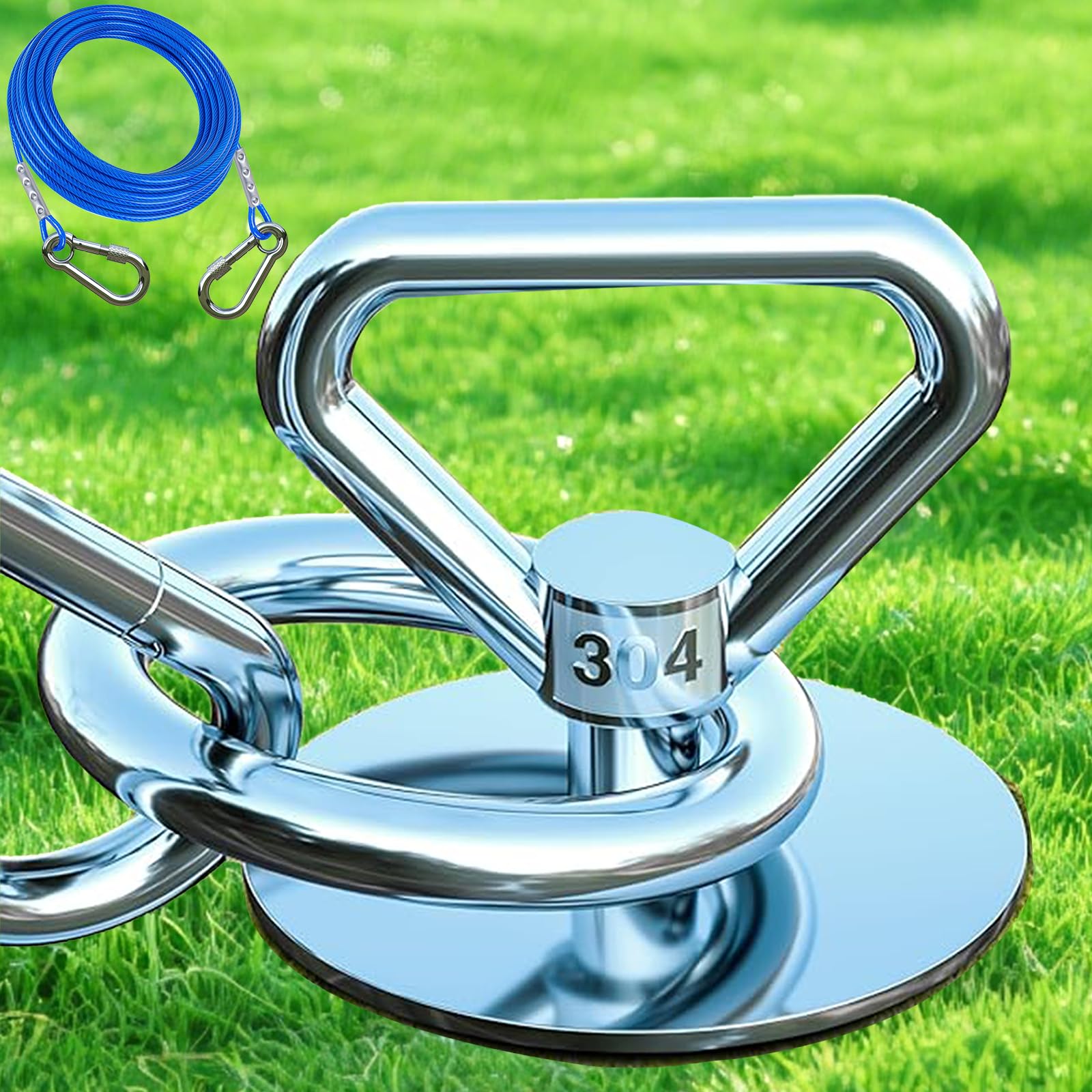 Catapamey cable de tiro para perro de 45 ft con alcance seguro en el jardín