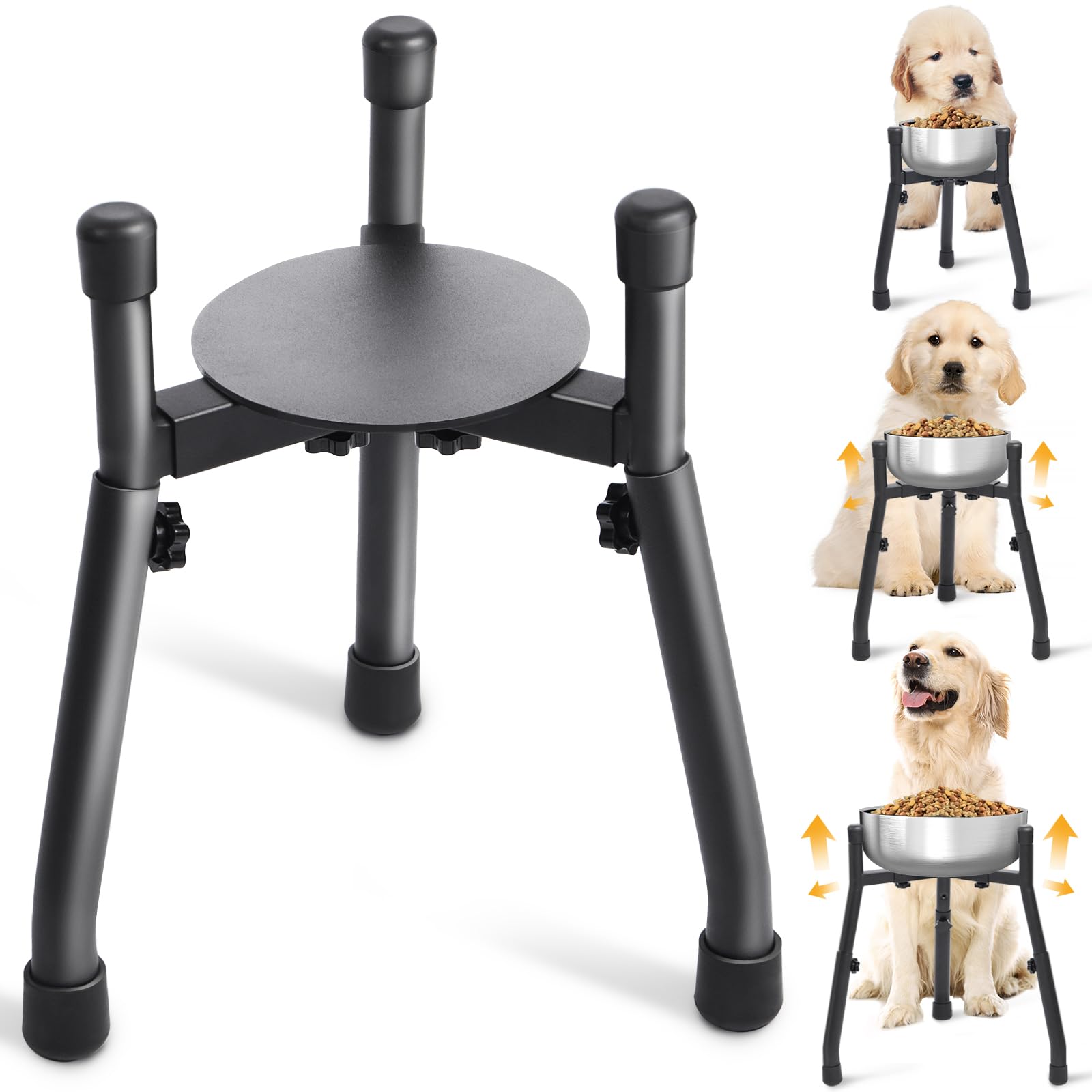 CatAve plato alto para perros, diseño de una pieza para evitar mezclar comida y agua