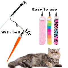 CATENESS accesorios varita gato 8 piezas, instalación rápida para horas de diversión.