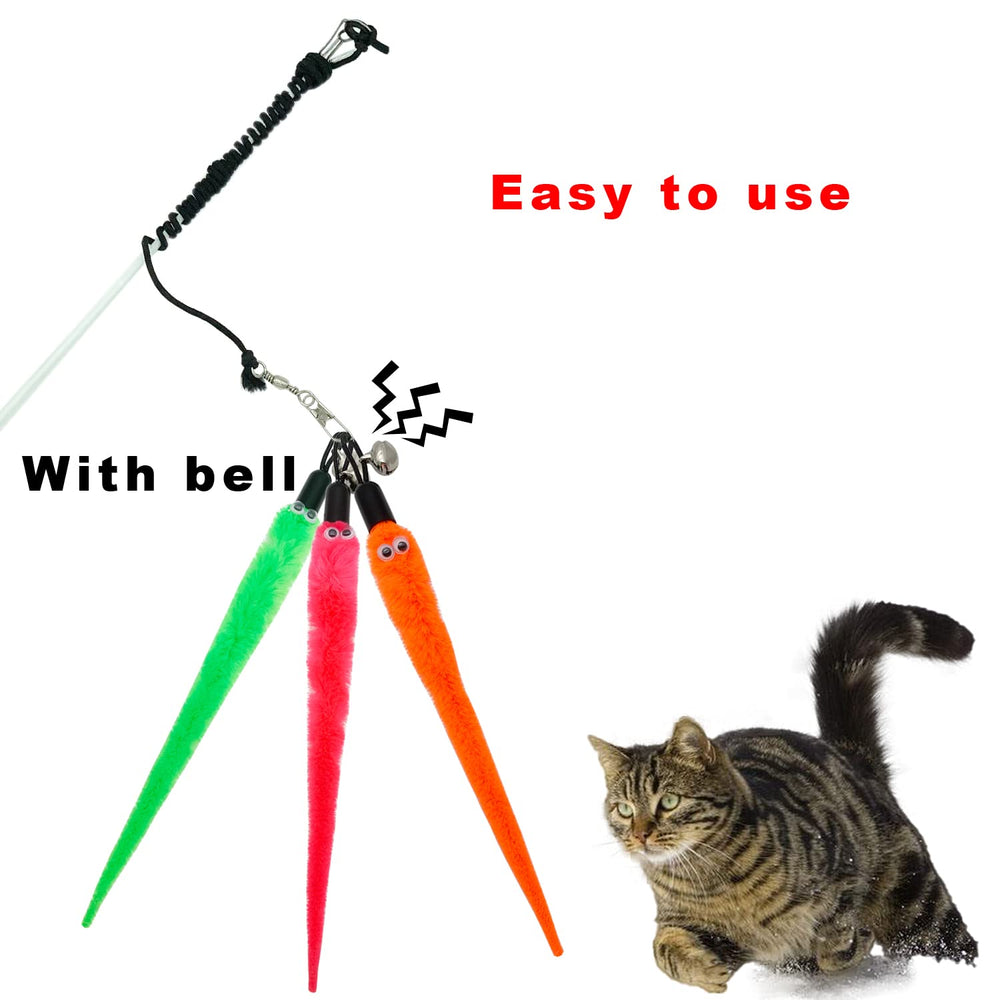 CATENESS gusanos-juguete gatos: piezas reemplazo fáciles de instalar para diversificar el juego.