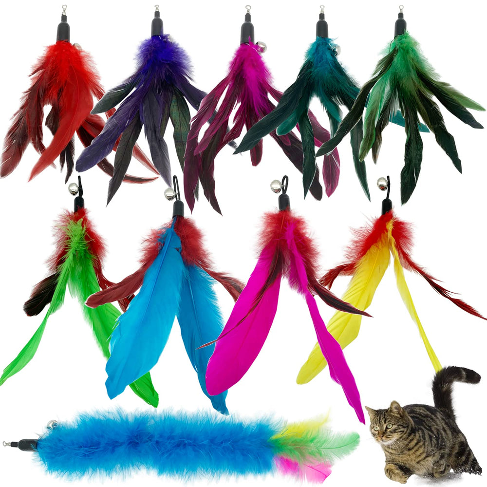 CATENESS recambios de plumas para varita de gato, ideal para juego interactivo.