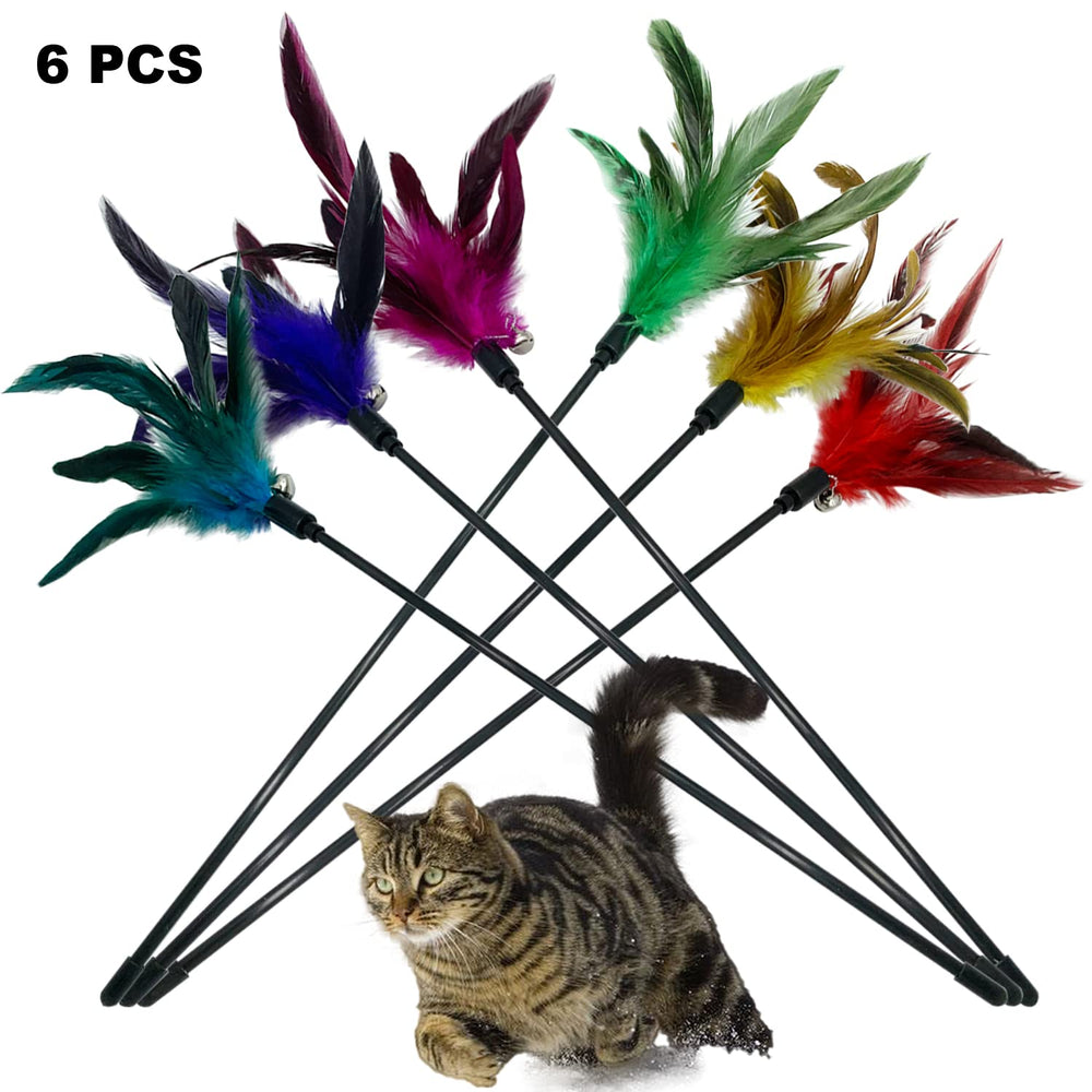 CATENESS varita-plumas-6: plumas coloridas para exploración curiosa.