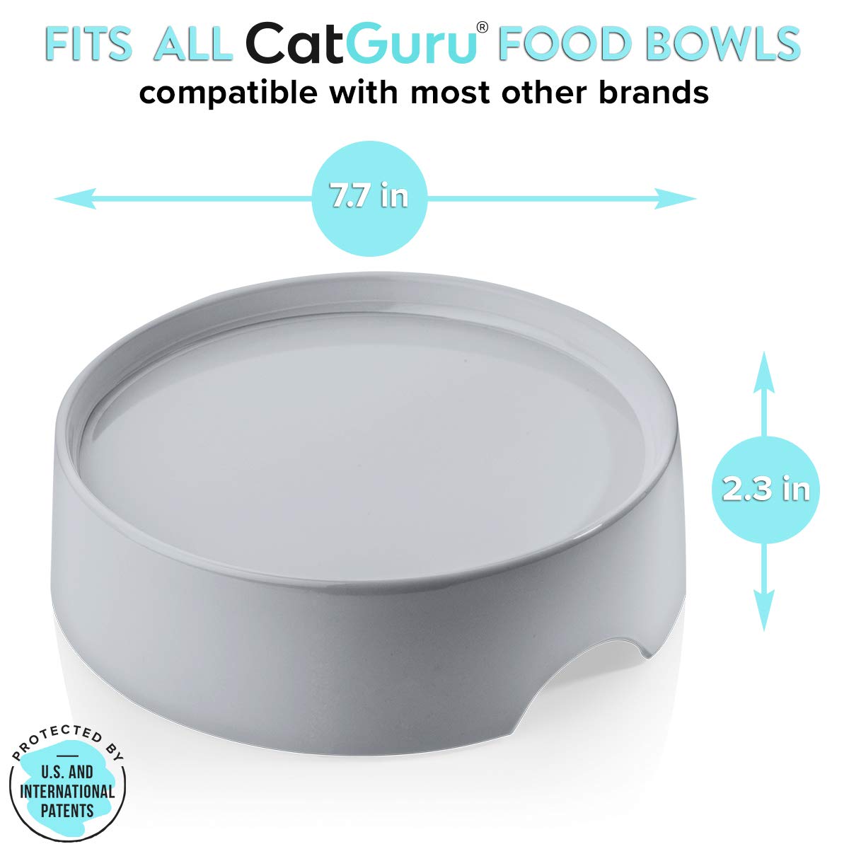 CatGuru Mesa de Alimentación para Gatos diseño ergonómico para una postura adecuada.