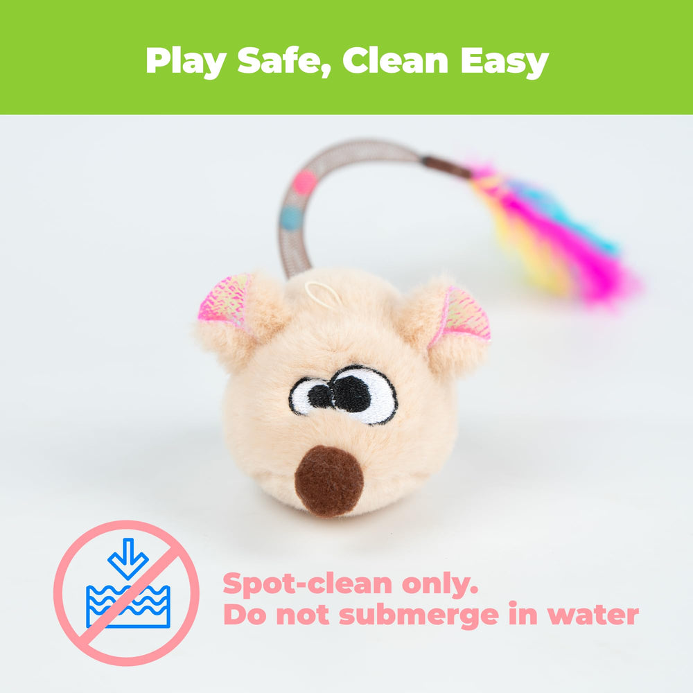 Catify de Best Pet Supplies, módulo sonoro sellado garantiza seguridad durante el juego.